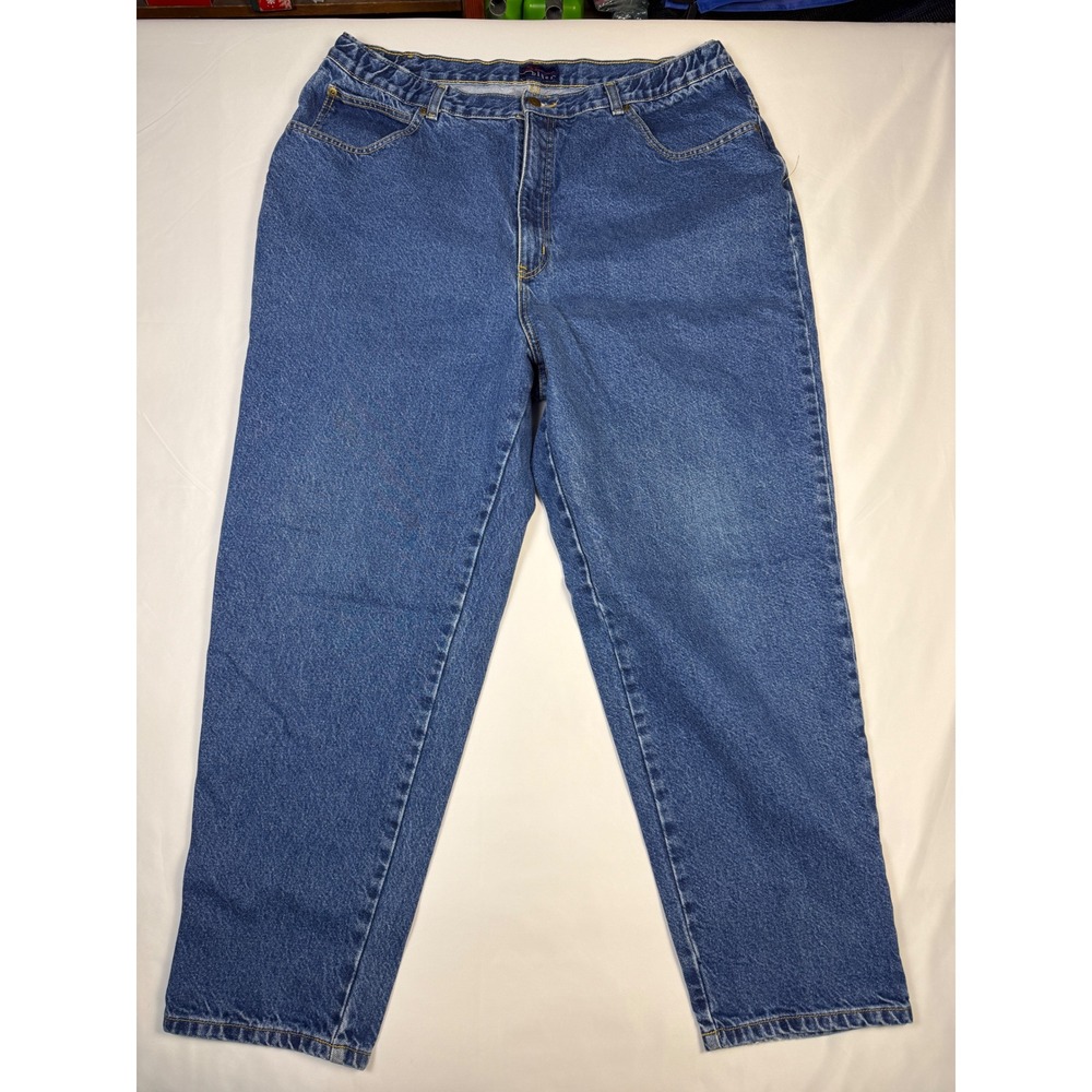 CST Blues Womens 20W Blue Wash Denim Straight Leg Jeans Casual‎ Comfort